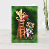 RAIN DEER CATS (matte) von Jeff Willis Art Karte (Vorderseite)
