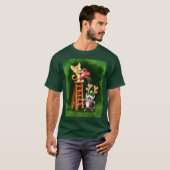 RAIN DEER CATS von Jeff Willis Art T-Shirt (Vorne ganz)