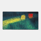 Rain Dotted Green Desk Mat Schreibtischunterlage (Vorderseite)