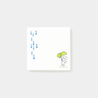 Rain drop post-it notes klebezettel