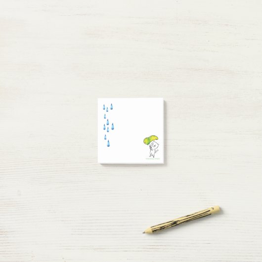 Rain drop post-it notes klebezettel (Auf Schreibtisch)
