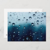 Rain Drop Postkarte (Vorne/Hinten)