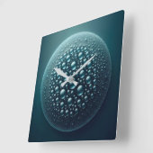rain droplets quadratische wanduhr (Winkel)