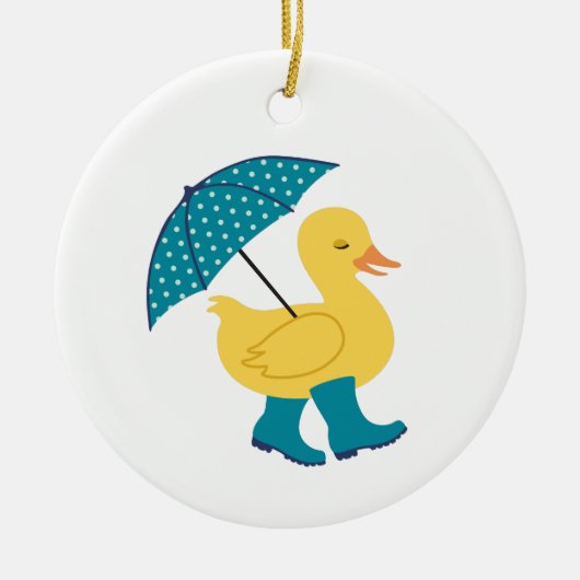 Rain Duck Keramik Ornament (Vorne)