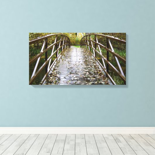 Rain Forest Bridge Leinwanddruck (Insitu (Holzboden))