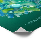 " RAIN FOREST " von Robert Singletary Poster (Ecke)