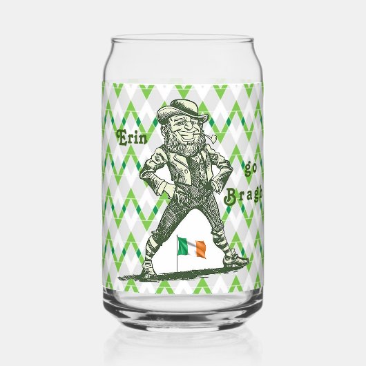 Rain Go Bragh Glass Tasse Dosenglas (Rückseite)