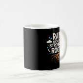 Rain Grows The Strongest Roots Resilience Motivati Kaffeetasse (VorderseiteRechts)