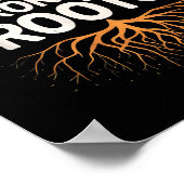 Rain Grows The Strongest Roots Resilience Motivati Poster (Ecke)