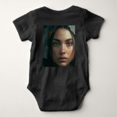 Rain hood girl baby strampler (Rückseite)