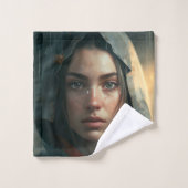 Rain hood girl badhandtuch set (Waschlappen)