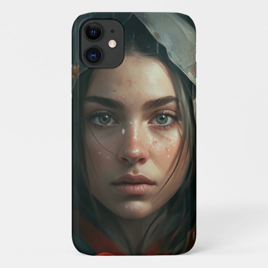 Rain hood girl Case-Mate iPhone hülle (Rückseite)