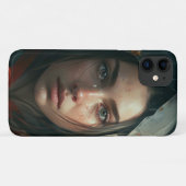 Rain hood girl Case-Mate iPhone hülle (Rückseite (Horizontal))