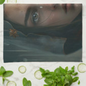 Rain hood girl geschirrtuch (Gefaltet)