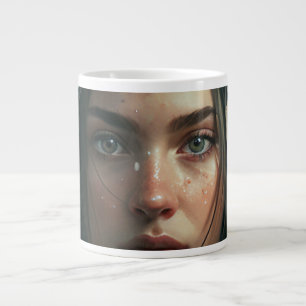 Rain hood girl Jumbo-Tasse