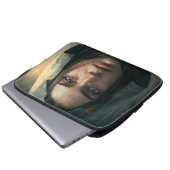 Rain hood girl laptopschutzhülle (Vorne Knopf)