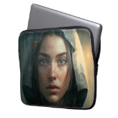 Rain hood girl laptopschutzhülle (Vorderseite Links)