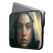 Rain hood girl laptopschutzhülle (Vorderseite Links)