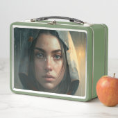 Rain hood girl metall brotdose (Beispiel)