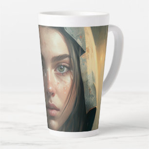 Rain hood girl milchtasse