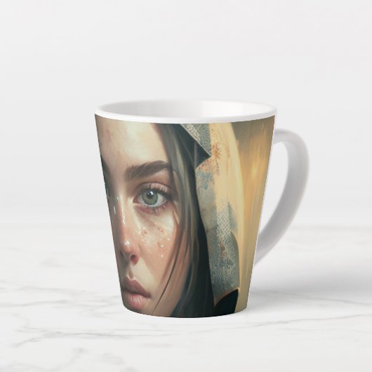 Rain hood girl milchtasse (Rechte Ecke)
