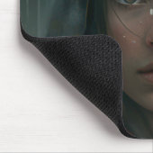 Rain hood girl mousepad (Ecke)