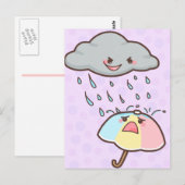Rain Hurts Postcard Postkarte (Vorne/Hinten)