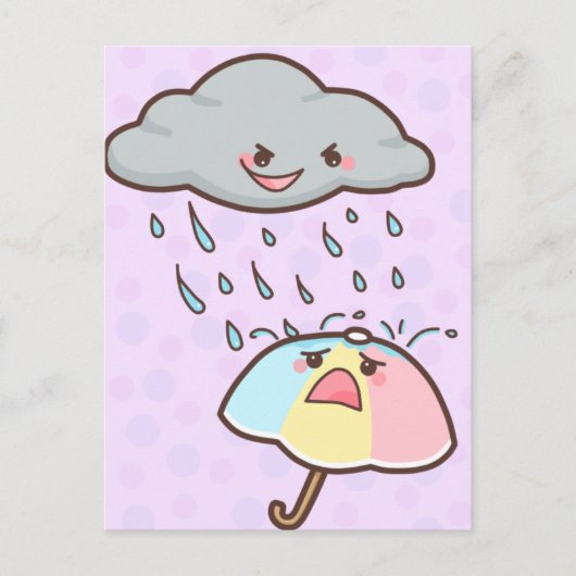 Rain Hurts Postcard Postkarte (Vorderseite)