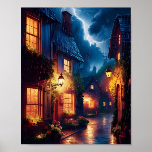 Rain-Kissed Nostalgia Poster (Vorne)