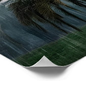 Rain-Kissed Oasis Poster (Ecke)