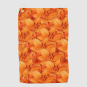 Rain-Kissed Orange Asiatic Tiger Lilies Golfhandtuch (Vorderseite)