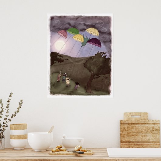 Rain Kites Poster (Küche)