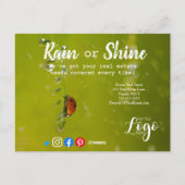 Rain Kunden Referenzen reales Anwesen Marketing ve Postkarte (Vorderseite)