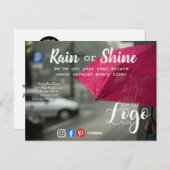 Rain Kunden Referenzen reales Anwesen Marketing ve Postkarte (Vorne/Hinten)