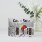 Rain Kunden Referenzen reales Anwesen Marketing ve Postkarte (Stehend Vorderseite)