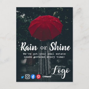 Rain Kunden Referenzen reales Anwesen Marketing ve Postkarte