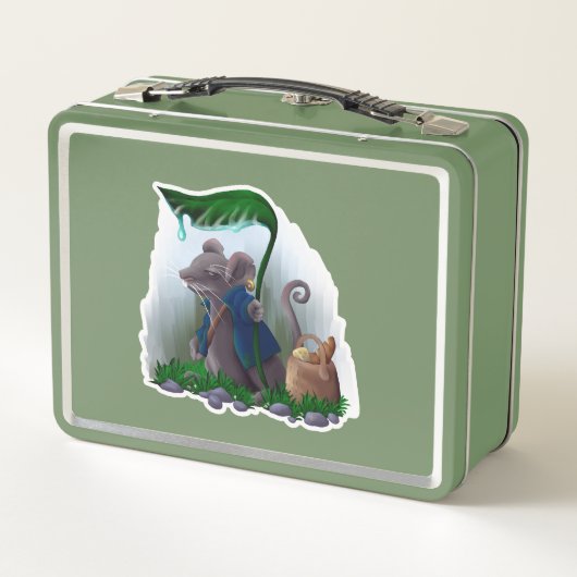 Rain Mouse |  Metall Brotdose (Rückseite)