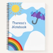 Rain oder Shine Notebook Notizblock (Vorderseite)
