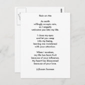 Rain on Me von Susan Sonnen Postkarte (Vorne/Hinten)