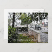 Rain Postcard Postkarte (Vorne/Hinten)