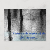 Rain Quote Postkarte (Vorderseite)