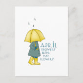 Rain Saying Postkarte (Vorderseite)