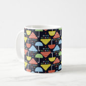 Rain seamless pattern kaffeetasse (Vorderseite Links)
