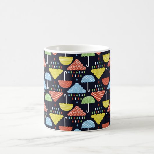 Rain seamless pattern kaffeetasse (Mittel)