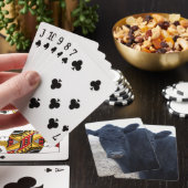 Rain-Soaked Wet Polled Cow Face Cattle Western Spielkarten (In Situ)