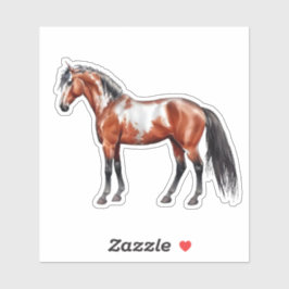 Rain Spirit - Pferd, stehend -  Aufkleber