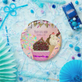 Rain Sprinkles Candy Land Süßigkeiten Party Pappteller (Party)