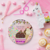 Rain Sprinkles Candy Land Süßigkeiten Party Pappteller (Party)