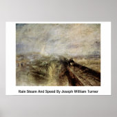 Rain Steam and Speed von Joseph William Turner Poster (Vorne)