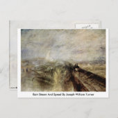 Rain Steam and Speed von Joseph William Turner Postkarte (Vorne/Hinten)